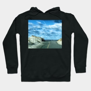 Road to Chapin beach on a cold and cloudy day Hoodie